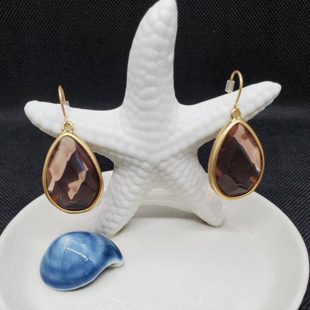Minaret Light Rose Teardrop Earrings by Chloe + Isabel